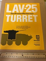 Vintage GM Delco Electronics LAV-25 Turret US Marine Vehicle Military Brochure