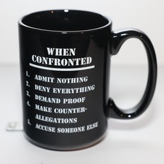 Spy Admit Nothing Deny Everything Coffee Mug Intel Espionage