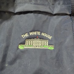 The White House Athletic Gym Bag Dark Blue Embroidered Logo