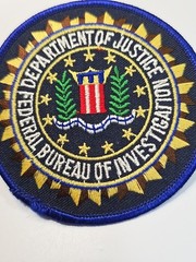 Department of Justice Iron-on Patch Federal Bureau of Investigation