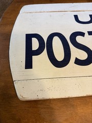 Vintage United States Post Office Sign Wood 34″L 13.75″W USPS Postal Service