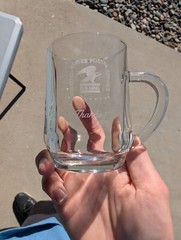 United States Postal Service Us Mail Employee Award Clear Mug Glass Lot Of 2