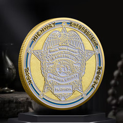 Police Gainesville Highway Coin Collectable First Responder Commemorative 1-pc
