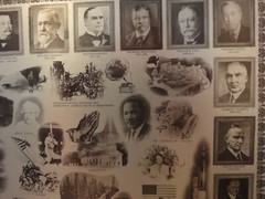 Rare! Vintage United States Bicentennial History Tin Lithograph Plaque. J Ligon