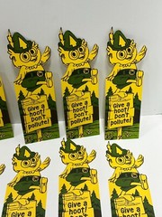 Vtg Woodsy The Owl Give A Hoot Don’t Pollute! Book markers lot of 10 collectible