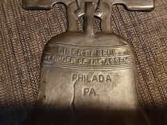 Antique Brass Liberty Bell Plaque 1776 1926 Sesquicentennial Philadelphia, PA