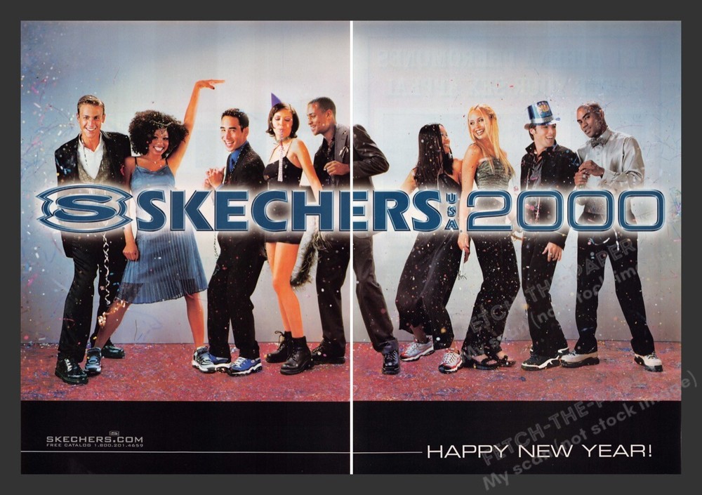 Skechers Footwear New Year’s Celebration 2000s Print Advertisement (2 Pgs) 2000