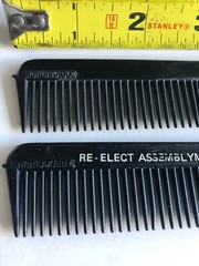 RE-ELECT ASSEMBLYMAN EMEEL BETROS [1969-1980] Plastic Combs by UNBREAKABLE