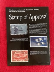 Vintage 1997 USAF 50th Anniversary Commemorative Postage Stamp Print Ad