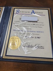 USPS United States Postal Service 44 Years Of Service Award