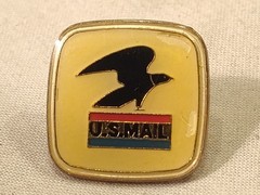 Vintage US Post Office Employee Lapel Pin 1970-1993