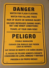 US Forest Service DANGER FLASH FLOODING 18 x 12″ Thick Vinyl Sign Warning