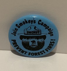 JOIN SMOKEY BEAR SMOKEYS CAMPAIGN PREVENT FOREST FIRES PARK SERVICE PINK PIN