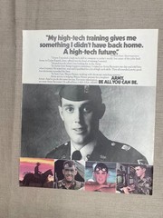 U.S. Military Recruitment Army Be All You Can Be 1985 Magazine Advertisement