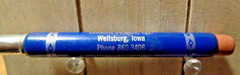 Vintage Celluloid Bullet Pencil – Grundy Mutual Ins. – Herman Primus – Iowa