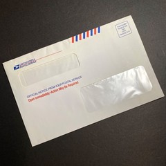 Vtg USPS Envelope First-Class Mail Window Postage United States Postal Service