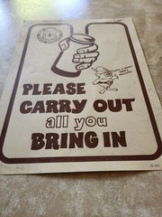 Vintage 1978 U.S. Forest Service Sign Woodsy Owl Give A Hoot Carry Out
