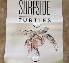 Surfside Florida Tales Of The Turtles City Light Post STREET BANNER 48″ x 24”