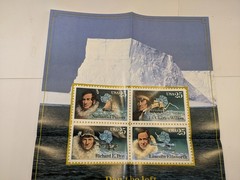 USPS Antarctic Explorers 25c Stamp Poster 1988 Commemorative 21″ x 14″ RARE