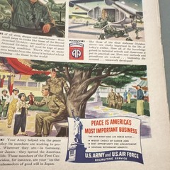 U.S. Army & U.S. Air Force Recruiting Service Print Ad «Peace Is America’s…»
