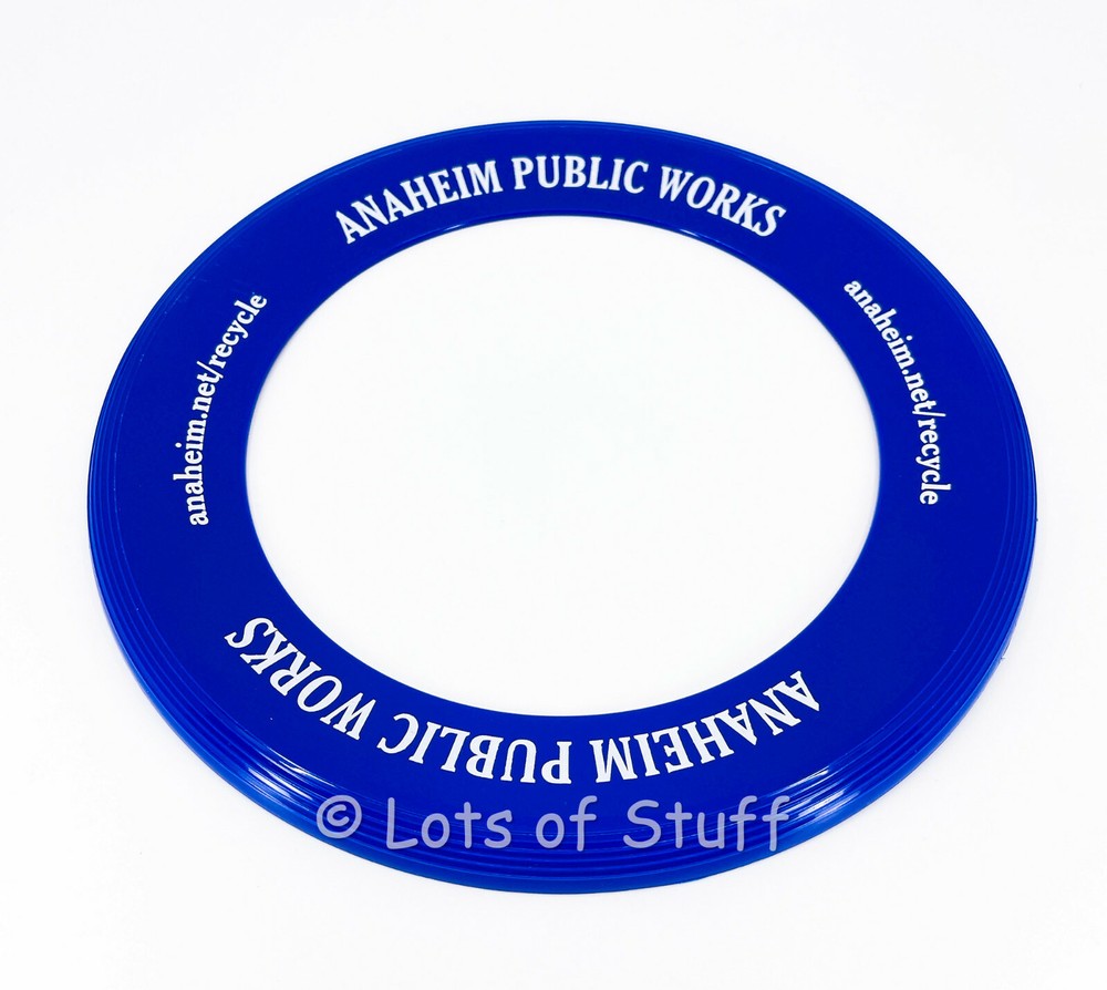 Anaheim Public Works Promotional Flying Ring 9 ½-inch 1980s