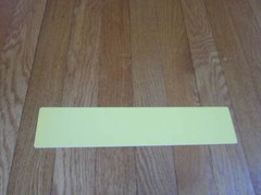 NY State 529 Advertising Ruler & Stencil Plastic Yellow Collectible FREE SHIP