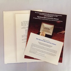Vtg 1976 American Revolution Bicentennial Administration Medal Offer Community