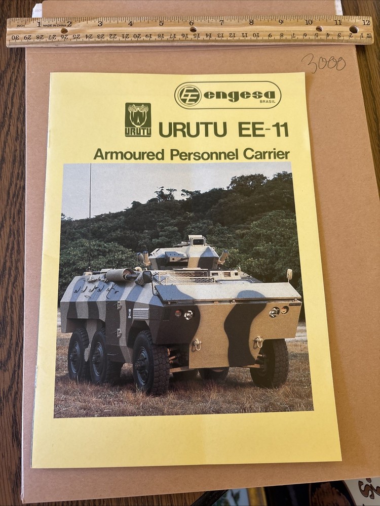 Vintage Engesa URUTU EE-11 Armoured Personnel Carrier Military Vehicle Brochure
