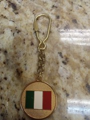 gold tone keychain italian flagl sindaco di padova flavio zanonato