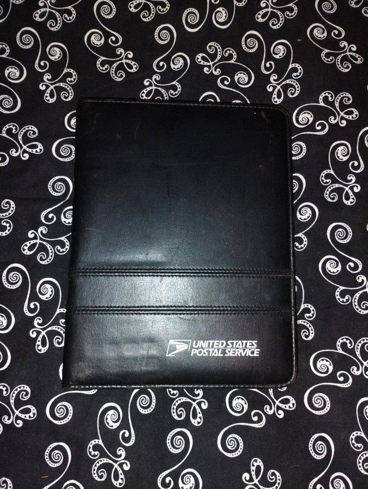 Vintage 2006 United States Postal Service Black Portfolio With Calculator