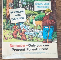 Vintage Smokey Bear Comic– “The True Story of SmokeyBear” ForestFire Prevention