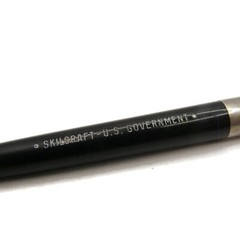 Vintage Skilcraft U.S. Government Ballpoint Pen Black Plastic Retractable USA