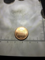 2003 Struck Through Grease Error Penny Also L Missing In Liberty under scope.