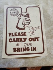 Vintage 1978 U.S. Forest Service Sign Woodsy Owl Give A Hoot Carry Out