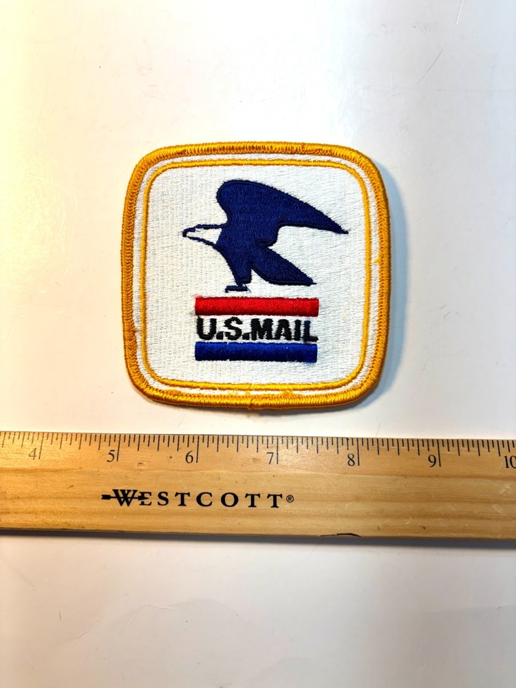 Vintage U.S. Postal Service Eagle Seal Uniform Patch, P-22 Fully Embroidered