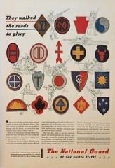 1947 The National Guard of the United States Vintage Ad walk the roads to glory