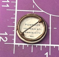 Campaign button Pomeroy antique 7/8ths inch pinback advertisement button 1890’s