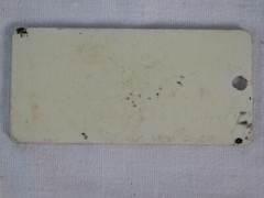 VTG 1970’S PLASTIC SOCIAL SECURITY/ID CARD BLANK KEY FOB CHAIN