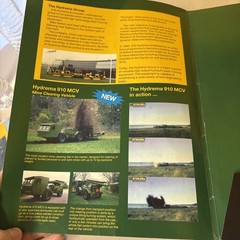 VTG A/S Hydrema 910 MCV Mine Clearing Vehicle Military Folder Brochure
