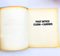 1984 USPS Postal Service Office Clerk/Carrier ARCO Civil Service Test Tutor Book