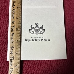 Political Ad Jeffrey Picolla Pennsylvania Personal Estate Inventory Booklet
