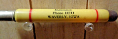 Vintage Celluloid Bullet Pencil – Otto Walther – Insurance – Waverley, Iowa