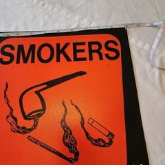 Old Forest Service Sign SMOKER BE SURE IT’S OUT Pipe Cigarette Match +