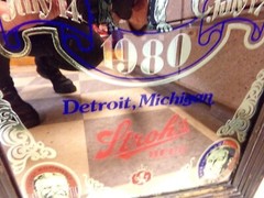 Vtg 1980 STROHS BEER National Republican Convetion Frame Advertising Bar Mirror