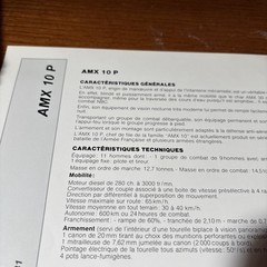 Vintage 1983 GIAT AMX 10 P French Military Brochure Infantry Transport Vehicle