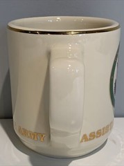 Assistant Secretary US Army Logo Off-White With Gold Lettering Trim Coffee Mug