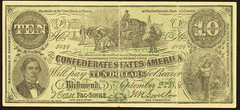 OH $10 COLUMBUS Franklin County Ohio CSA T23 Facsimile Ad Note Harry B Holmes