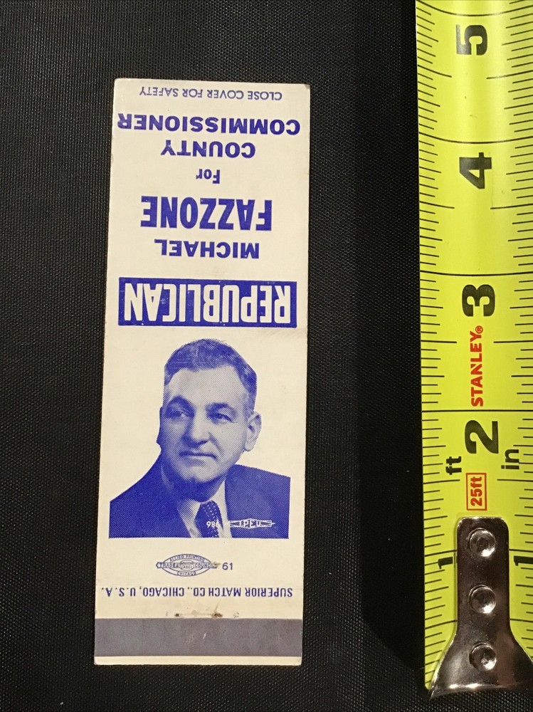 Michael Fazzone for County Commissioner Election Ad Matchbook Cover
