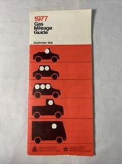1977 Gas Mileage Guide U.S. Environmental Protection Agency Vintage Booklet