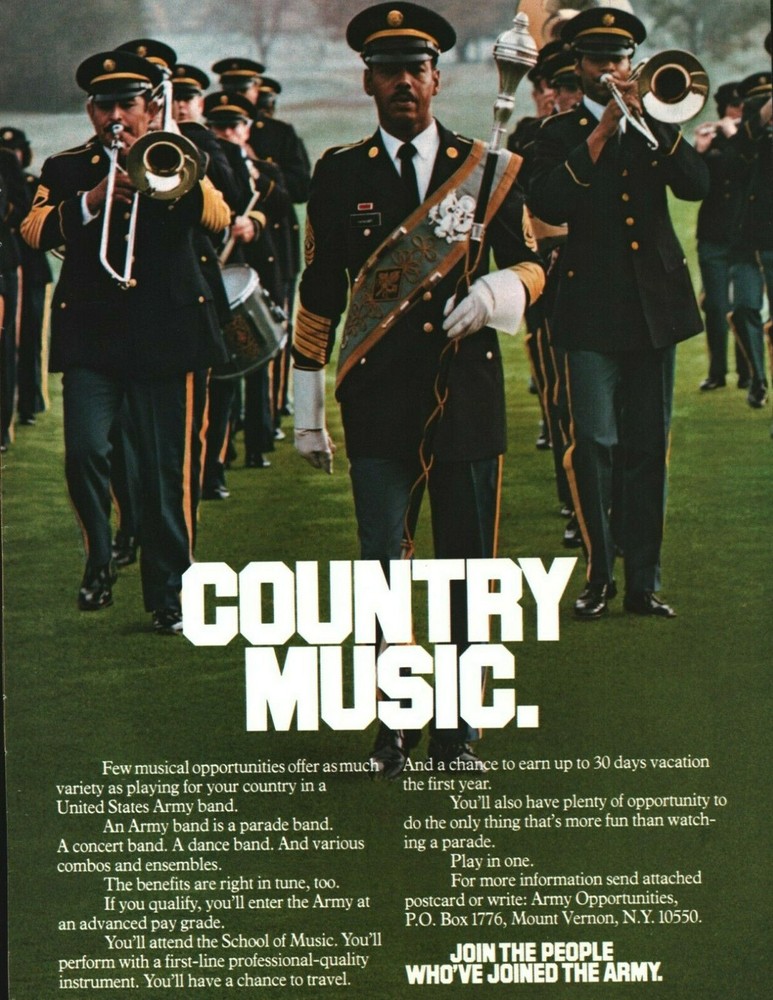 1980 United States Army Band Music School – Vintage Ad